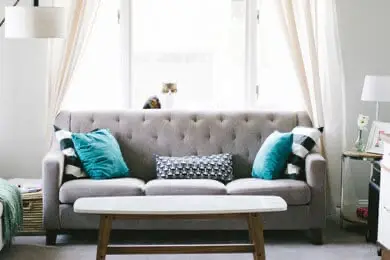 Sofa in studio in Marrakech